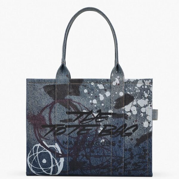 Futura x Marc Jacobs Leather Large Tote Bag